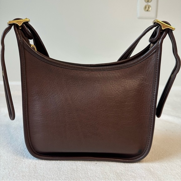 Coach Vintage Janice Legacy Mahogany Leather Crossbody Bag Adjustable 1998 - Picture 2 of 16